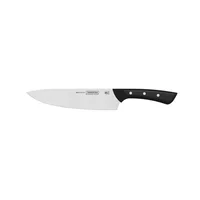 Cuchillo 8" Chef Tramontina Solutta en Acero Inoxidable y Mango en Policarbonato Negro