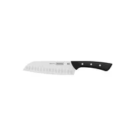 Cuchillo 7" Santoku Tramontina Solutta en Acero Inoxidable y Mango en Policarbonato Negro