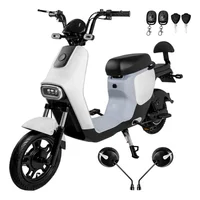 Bicicleta Eléctrica Blanca 350w Sin Canastilla