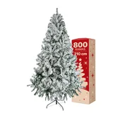 Árbol Navidad 210 cm Nevado 800 Puntas - Homecenter.com.co