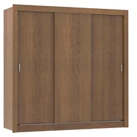 Closet Monaco 3 Puertas Corredizas Marrón