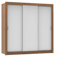 Closet Monaco 3 Puertas Corredizas Marrón/blanco