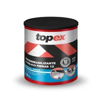 Impermeabilizante Topex 12 Años 1/4 Galón Gris