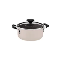 Olla Tramontina Tunis En Aluminio Con Revestimiento Interno Ceramico Rosa 20 cm 2.9 L