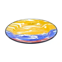 Plato Pando 26 cm Peltre Duna Tricolor Macuira