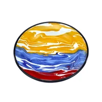 Plato Postre 18 cm Peltre Duna Tricolor Macuira
