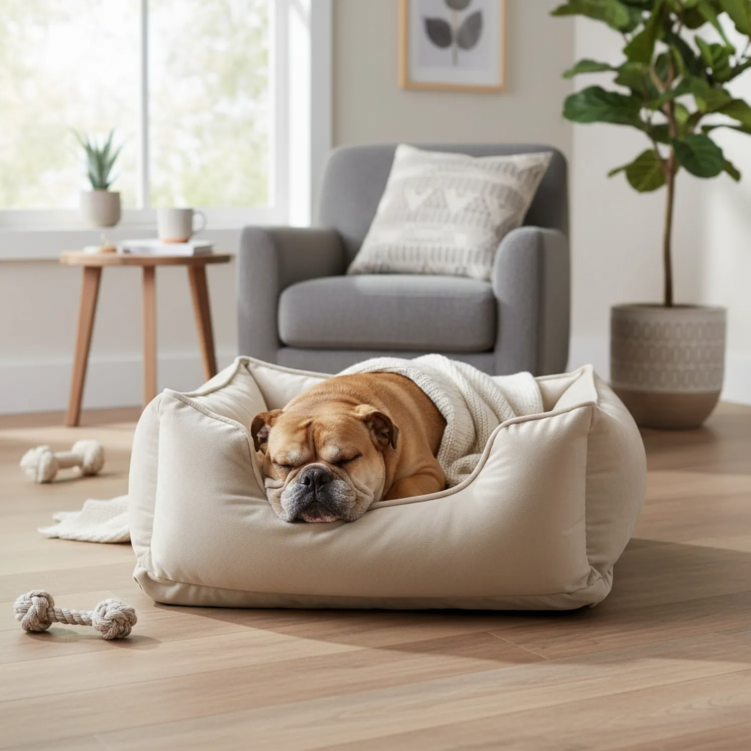 Cama Lujo Mediana Beige