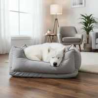 Cama De Lujo Grande Gris