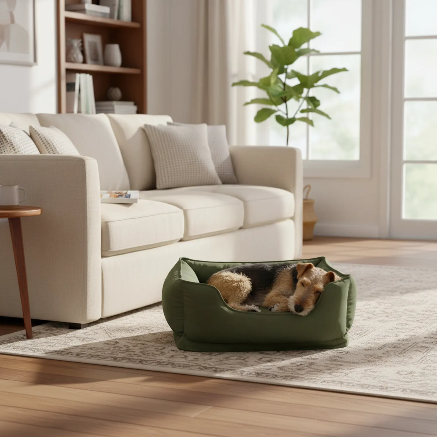 Cama De Lujo Mediana Verde