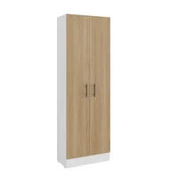 Mueble Alacena Tommy (1c) Blanco Marquez + Fresno Europeo/blanco 170.8x56x30.2 cm Just Home Collection