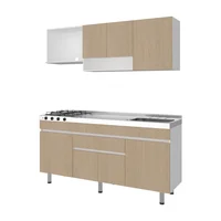 Cocina 1.80 Metros Serena Derecha (3c) Blanco Marquez+cartagena/blanco 210x180x50 cm Just Home Collection
