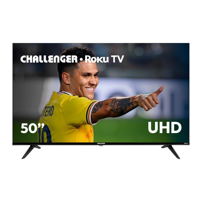 Televisor 50 Pulgadas UHD Sistema Operativo Roku 50kr15 T2 Challenger