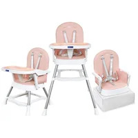 Silla Comedor Bebe Lyra a Rosada Happy Baby