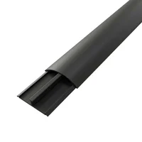 Canaleta de Piso Adh Negra 60x13mm x 2m Halux