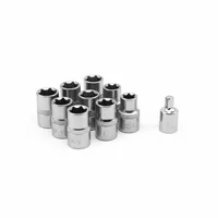 Combo Torx 100 mm 9 Piezas + Adaptador Universal 3/8"