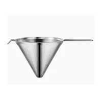 Colador Embudo Tipo Chino en Acero Inoxidable Triple Clean Set X 6 Unidades