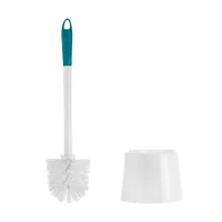 Cepillo Baño con base Bicolor Blanco/verde