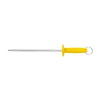 Afilador 12" Estriado Tramontina Profesional en Acero Carbono y Mango de Polipropileno Amarillo con Protección Antimicrobiana