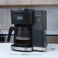 Cafetera Digital 12 Tazas Dosis Perfecta CM0423-0SDLA Black+Decker Craf