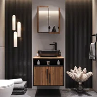 Mueble Elevado para Lavamanos Fiore 60 54x60x46cm Gales Negro Sensi Dacqua