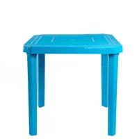 Mesa Plástica de 4 Puestos Freedom Azul Hortensia Colplast