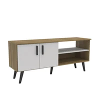Mesa Rack TV 55 Quebec Miel Blanco