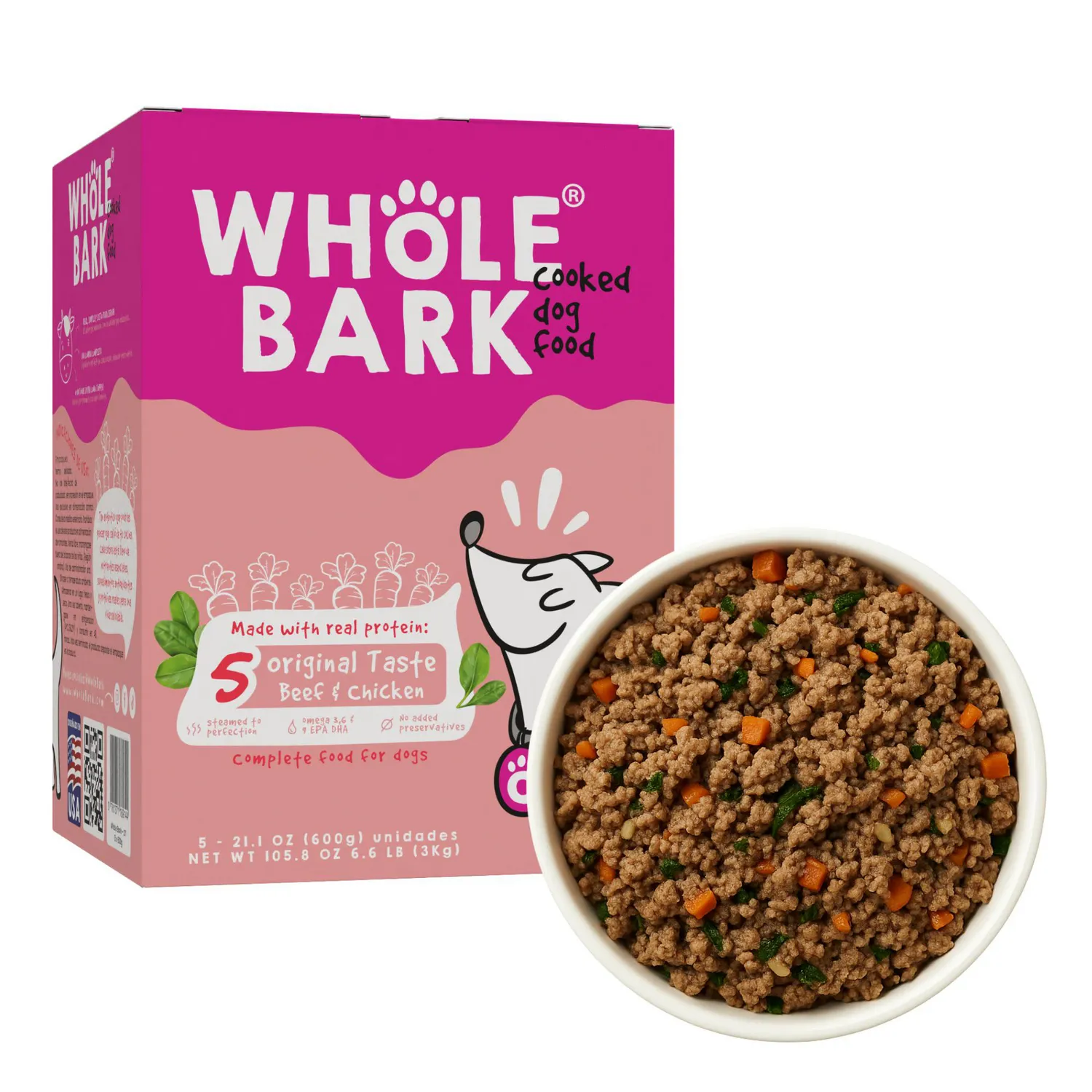 Comida Pasteurizada Perro Original Taste  Wholebar