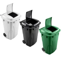 Punto Ecológico X3 Caneca 120l Industrial Ruedas Resistentes