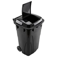 Caneca 120l Industrial Tapa y Llantas Macizas Trabajo Pesado
