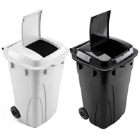 Punto Ecológico X2 Caneca 120l Industrial Ruedas Resistentes