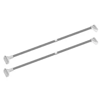 Set X2 Tubo Cortina Telescópico 130-240cm Sin Taladro Ajustable