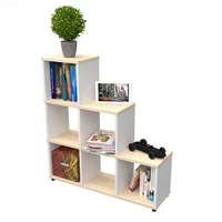 Biblioteca Escalonada 84.5x80x23 cm Arena  Blanco