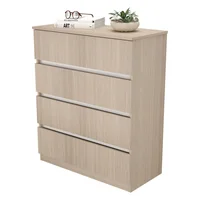 Cómoda Lombok 96x80x37.5 cm Arena - Blanco