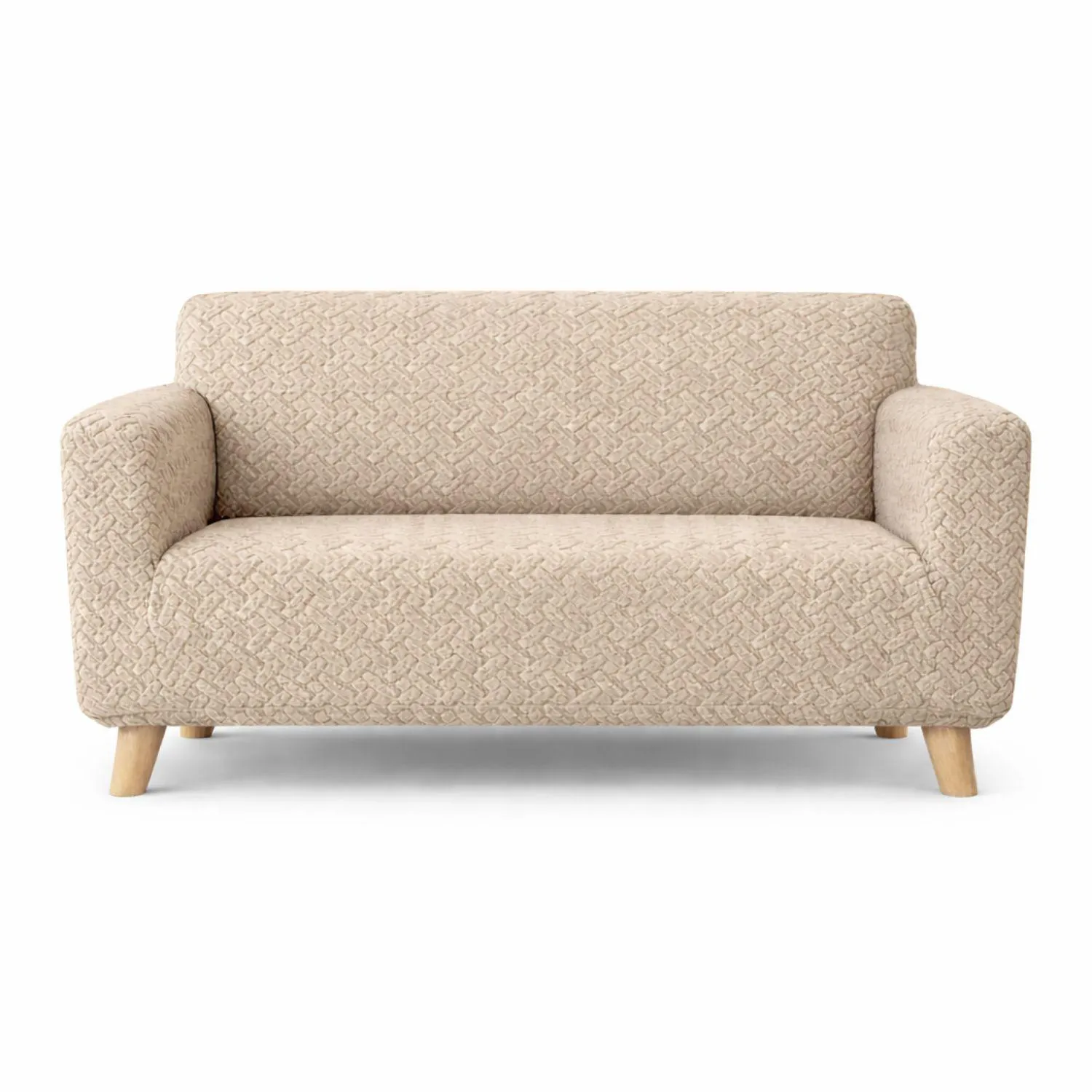 Protector de Sofá 2 Puestos Elastico Beige