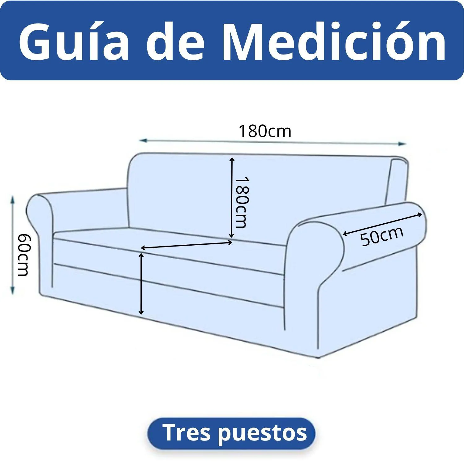Protector de Sofá 3 Puestos Elástico Beige 3