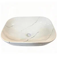 Lavamanos de Sobreponer Canoa Blanco Carrara 45*32*14