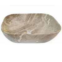 Lavamanos de Sobreponer Redondo Tigresa Oscuro 45*32*14 cm