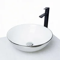 Lavamanos de Sobreponer Redondo Color Silver Plated 40*40*15 cm