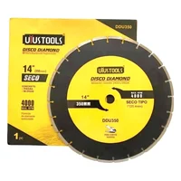 Disco Diamantado Segmentado Corte 14 pulgadas Uyustools Set X 10 Unidades