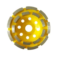Disco Diamantado Copa Doble Carril Segmentado para Pulir 4-1/2 pulgadas Uyustools Set X 6 Unidades
