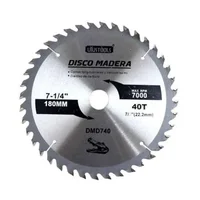 Disco Madera 7 pulgadas x 40 Dientes Uyustools Set X 25 Unidades