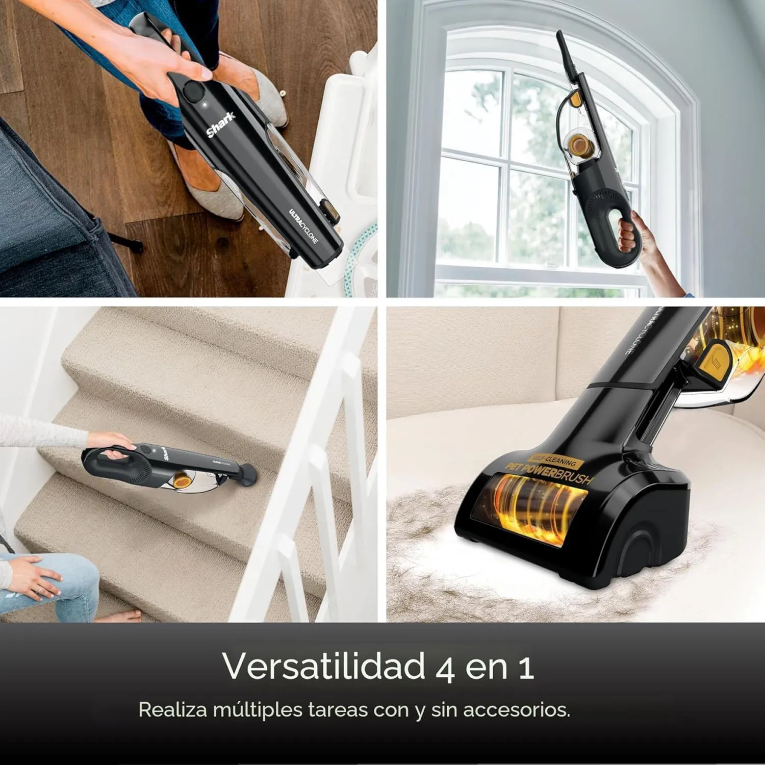 Aspiradora de Mano Inalámbrica Negro Shark Ch951