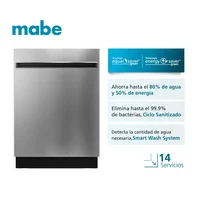 Lavavajillas 112 Piezas Dm1460tpss Acero Inoxidable Mabe