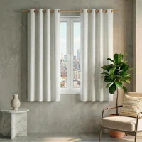 Set de 2 Blackout 100% Báltico 1/2 Ventana Serrano 140x165 cm Taupe