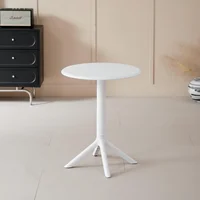 Mesa Redonda 60cm Color Blanco Diseño Minimalista