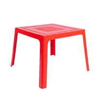 Mesa Plastica Infantil Rojo Colplast
