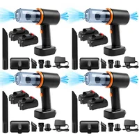 Aspiradora Auto Doble Batería Inalámbrica Portátil Set X 4 Unidades