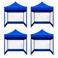 Carpa Paredes Ventana 3X3m Armable Plegable Impermeable Toldo Color Azul Set X 4 Unidades