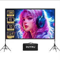 Telón Pantalla de Proyección 100 Pulgadas Duyikj + Soportes