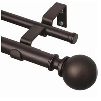 Barra Tubo Cortinas Doble Casatua Hasta 22kg Largo Ajustable
